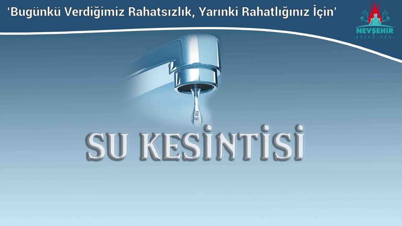 2000 Evler Ve 15 Temmuz Mahallelerinde Su Kesintisi