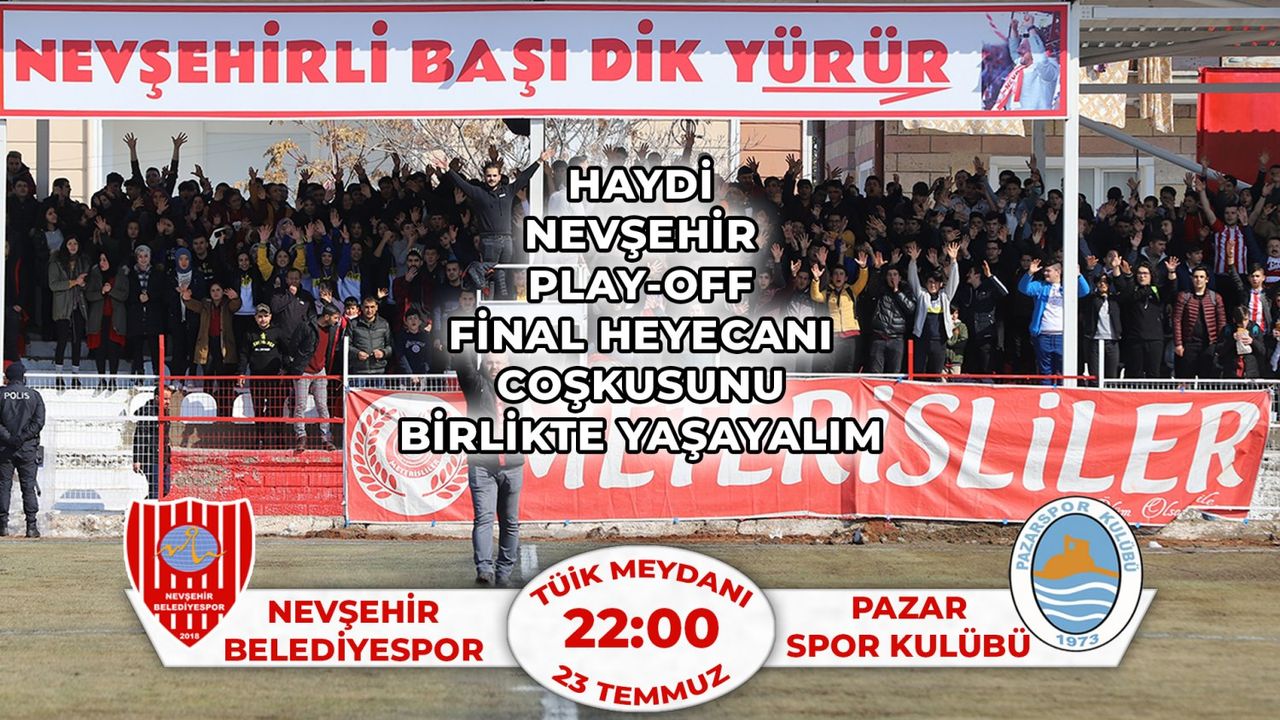 Nevşehir Belediyespor’un Play-off Heyecanı Dev Ekranda