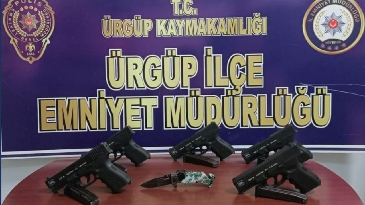 Polisten Kaçtı Yakalandı! Ürgüp 'te Silah Ticaretinden 6 Sahıs Gözaltına Alındı
