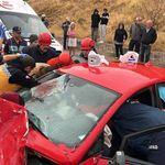 Nevşehir'de Minibüs ile Otomobil Kafa Kafaya Çarpıştı: 1'i Ağır 6 Yaralı