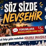 “Söz Sizde NEVŞEHİR” Buluşmaları Başlıyor