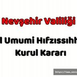 İl Umumi Hıfzıssıhha Kurulunun, Sinema Salonlarının Faaliyetlerinin Ertelenmesi İle İlgili Kararı