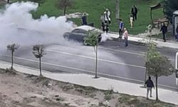 Nevşehir'de, Seyir Halindeki Otomobil Alev Aldı