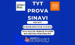 Gençler Bu Sınav Kaçmaz! Nevşehir Boğaziçi Özel Öğretim Kursu'ndan TYT Prova Sınavı