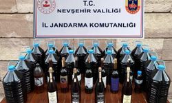 Nevşehir'de 105 Litre Kaçak Şarap Ele Geçirildi