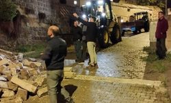 İbrahimpaşa Köyündeki Tarihi Köprü Girişi Heyelan Sebebiyle Geçişe Kapandı