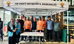 AK Parti Nevşehir Teşkilatı Kapalı Pazar Yerinde Vatandaşlarla Buluştu