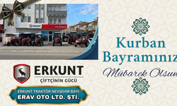 Erkunt Traktör Nevşehir Bayi Erav Oto Ltd. Şti.'nin Kurban Bayramı Mesajı