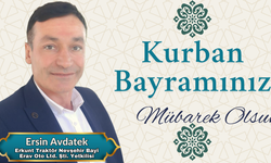 Erkunt Traktör Nevşehir Bayisi Erav Oto Ltd. Şti. Firma Yetkilisi Ersin Avdatek’ten Kurban Bayramı Mesajı