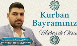 Kapucubaşı Mahallesi Muhtarı Muhammed Zeki Avdatek’in Kurban Bayramı mesajı