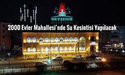 2000 Evler Mahallesi’nde Yine Su Kesintisi Yapılacak
