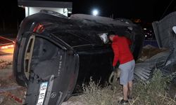 Aksaray Nevşehir Yolu Kaza Alkollü Sürücünün Otomobili Gurbetçi Ailenin Aracına Çarpıp Takla Attı: 3 Yaralı