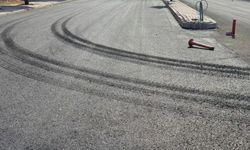Acıgöl’de Yeni Atılan Asfalta Zarar Verildi