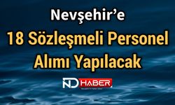 18 Sözleşmeli Personel Alımı Yapılacak