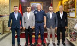 Jandarma Alay Komutanı Mehmet Çelik’e Belediye Başkanlarından Hayırlı Olsun Ziyareti