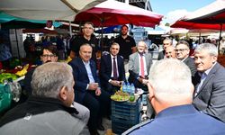 Vali Ali Fidan ve Bakan Yardımcısı Hatipoğlu Ürgüp Halk Pazarı’nda Esnaflarla Buluştu