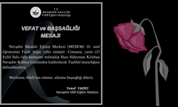 Nevşehir Milli Eğitim Müdürlüğü Vefât Eden Öğrenci İçin Taziye Mesajı Yayınladı