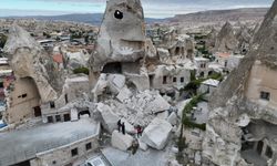 Göreme’deki Peribacasinda Meydana Gelen Kısmi Yıkım Üzerine İnceleme Başlatıldı