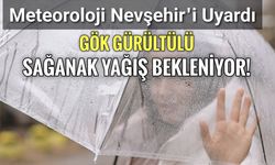 Nevşehir Çevrelerinde Beklenen Yerel Kuvvetli Sağanak ve Gök Gürültülü Sağanak Yağışlara Dikkat!