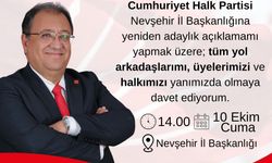 Bülent Yumuş, Yeniden CHP Nevşehir İl Başkanlığına Aday Oluyor