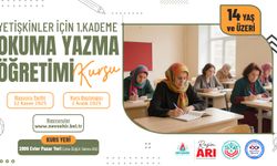 Yetişkinler İçin 1. Kademe Okuma Yazma Öğretimi Kursu Açılacak
