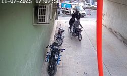 Nevşehir'de Motosikleti İterek Böyle Çaldılar