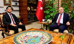 Vali Fidan, Kaymakam Adayı Olarak Nevşehir Valiliğinde Göreve Başlayan Özer'i Makamında Kabul Etti
