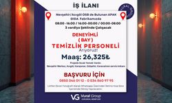 Acıgöl OSB’de Gıda Fabrikasına Temizlik Personeli Alınacak