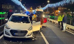 Avanos Tarihi Taşköprü’de Trafik Kazası Telefon Kamerasına Yansıdı