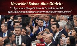 Bakan Gürlek: "33 yıl sonra Nevşehir'den ilk bir bakan seçildi, özellikle Nevşehirli hemşerilerime saygılarımı sunuyorum