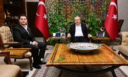 Nevşehir Valisi Ali Fidan İş İnsanı Ali Sait Uzer ve Karapınar Mahalle Muhtarlarını Kabul Etti