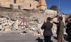 Nar Camii Kebir’in İstinat Duvarında Çökme Sonrası Hasar Tespit Çalışması Başlatıldı