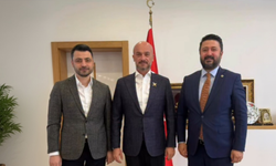 Milletvekili Çalışkan ve Başkan Turan Balak DHMİ Yönetim Kurulu Başkanı ve Genel Müdürü Enes Çakmak’ı Ziyaret Etti