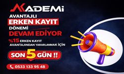 Akademi’de Erken Kayıt Avantajı İçin Son 5 Gün