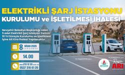 5 Adet Elektrikli Şarj İstasyon Yerinin 10 (On) Yıl Süreyle Kurulumu ve İşletilmesi İşine Ait Kira İhalesi