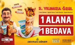 Devran Döner’den 2. Yıla Özel Kampanya: “1 Alana 1 Bedava” Fırsatı Başladı