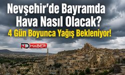 Nevşehir’de Bayramda Hava Nasıl Olacak? 4 Gün Boyunca Yağış Bekleniyor!