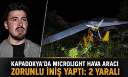 Kapadokya’da Microlight Hava Aracı Zorunlu İniş Yaptı: 2 Yaralı