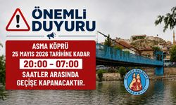 Avanos Asma Köprü Gece Saatlerinde Yaya Trafiğine Kapatıldı