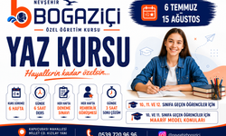Boğaziçi Özel Öğretim Kursu’ndan Yaz Kursu Programı