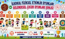 Geleneksel Çocuk Oyunları ve İlkokul Fiziksel Etkinlikleri Şenliği Düzenlenecek
