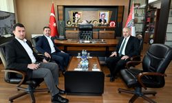 Nevşehir Belediye Başkanı Rasim Arı ve Başkan Yardımcısı İbrahim Yüzer’den İl Emniyet Müdürü Serkan Karaman’a Ziyaret