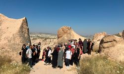 Nevşehir Belediyesi'nden Pilates Kursiyerlerine Kızılçukur Vadisi Doğa Yürüyüşü