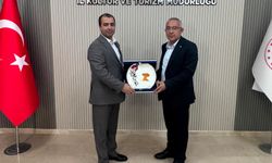 Başkan Erkan Çiftci'den İl Kültür ve Turizm Müdürü Gökhan Maskar'a Hayırlı Olsun Ziyareti