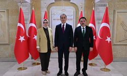 Kayseri Valisi Gökmen Çiçek ve Milletvekili Ayşe Böhürler'den Vali Hüseyin Kök'e Ziyaret