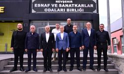 Vali Hüseyin Kök'ten NEVESOB Başkanı Mehmet Pınarbaşı'na Ziyaret