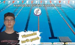 Kardelenli yüzücü Nevşehir tarihine geçti