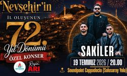 Nevşehir’in 72. Yıl Dönümünde SAKİLER Konseri