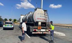 Nevşehir’de Otoyolda Tehlikeli Madde Taşıyan Araçlara Denetim