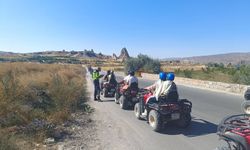 Avanos’ta Jandarmadan Motosiklet Ve ATV Sürücülerine Trafik Denetimi